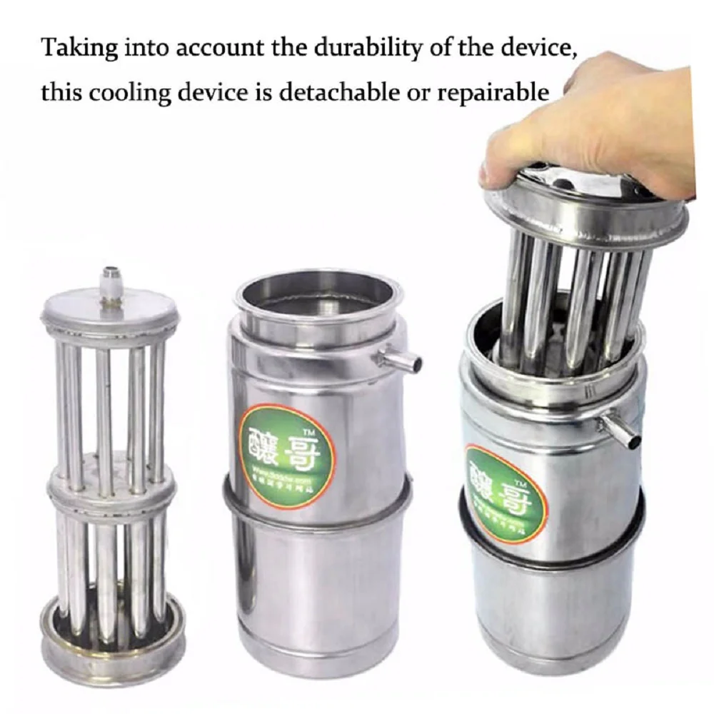 YUEWO 20L/30L/50L/70L большой Ёмкость из нержавеющей Алкоголь дистиллятор для ликера вина пивоваренное устройство духи(алкоголь) дистилляции водки