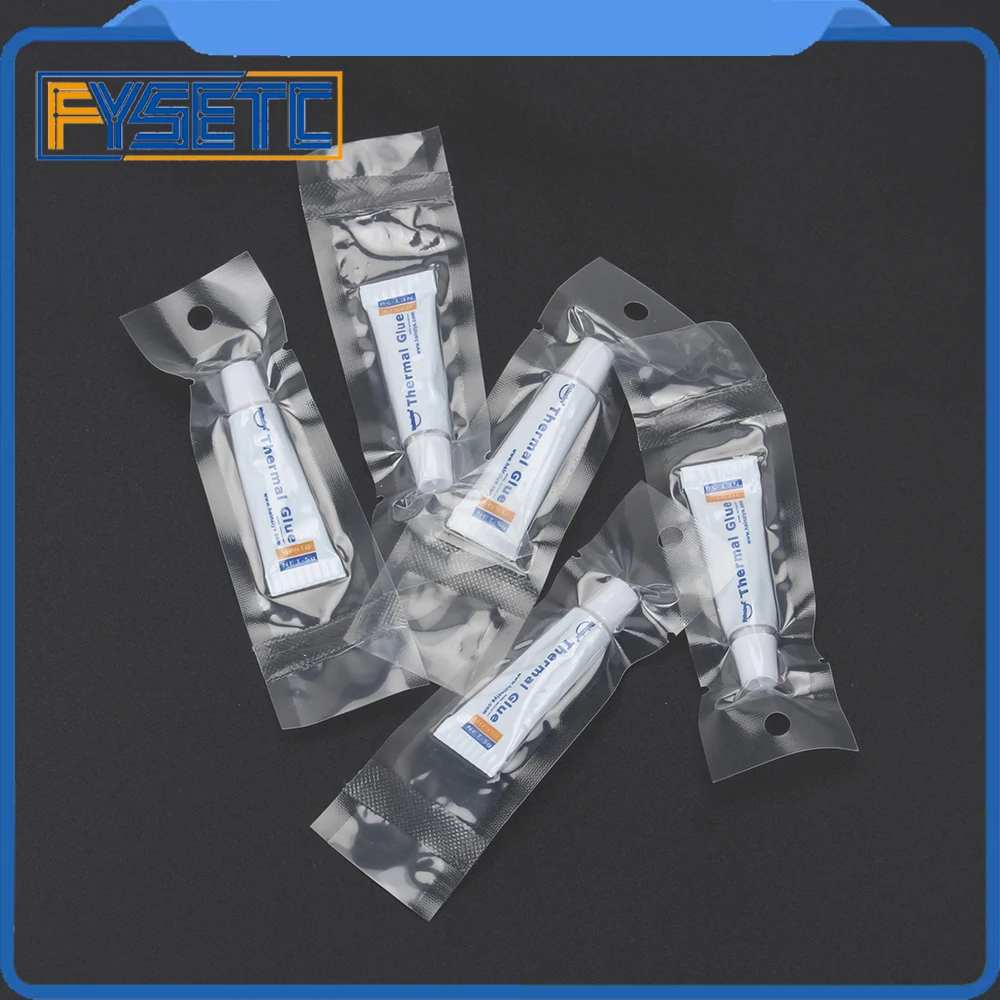 

5Pcs EU ROHS Heatsink Plaster CPU GPU Thermal Silicone Adhesive Cooling Paste Strong Adhesive Compound Glue For Heat Sink Sticky