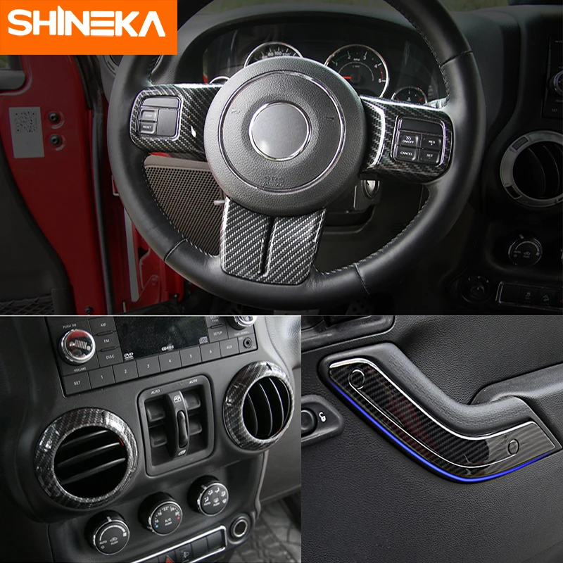 Молдинги для салона автомобиля SHINEKA 2 двери 10 шт. обшивка рулевого колеса