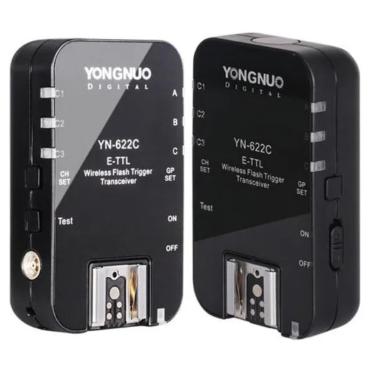 Трансиверы Yongnuo YN622C YN-622C беспроводные ETTL HSS 1/8000S для Canon 1100D 1000D 650D 600D 550D 7D 5DII 50D |
