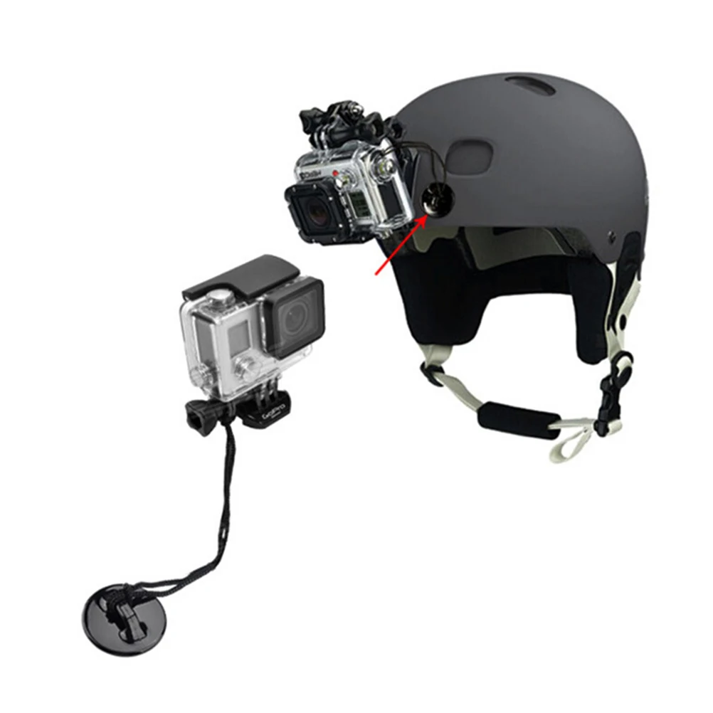 5 шт./лот GoPro страховочные ремни на клейкой основе для крепления камеры Go Pro Hero 4 3 + 2