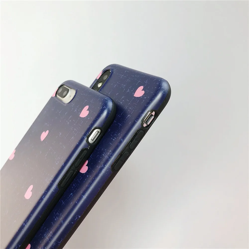 IMD мягкий чехол для телефона Iphone XS XR MAX Love Heart имитация ковбоя все включено X 8 7 6 6s Plus
