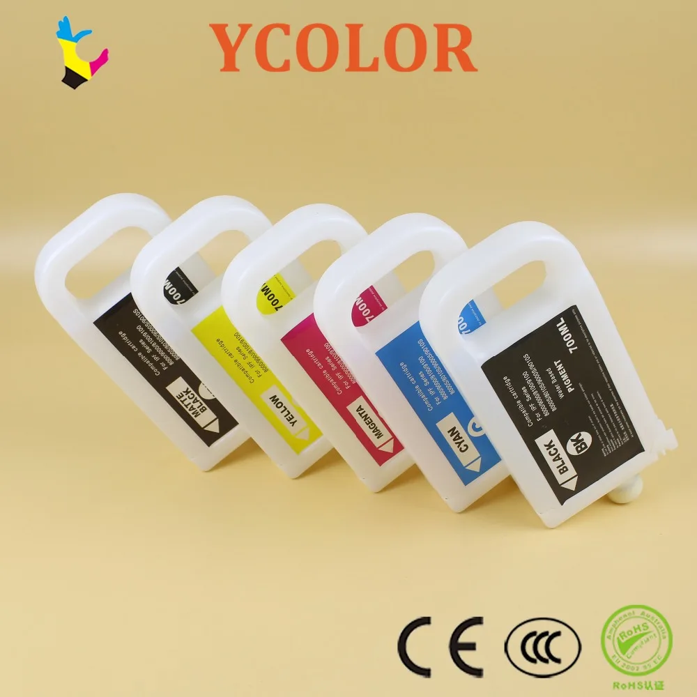 

5 colors 700ml PFI 703 ink cartridges without chip for Canon IPF815 IPF825 iPF810 IPF820 ink box refillable