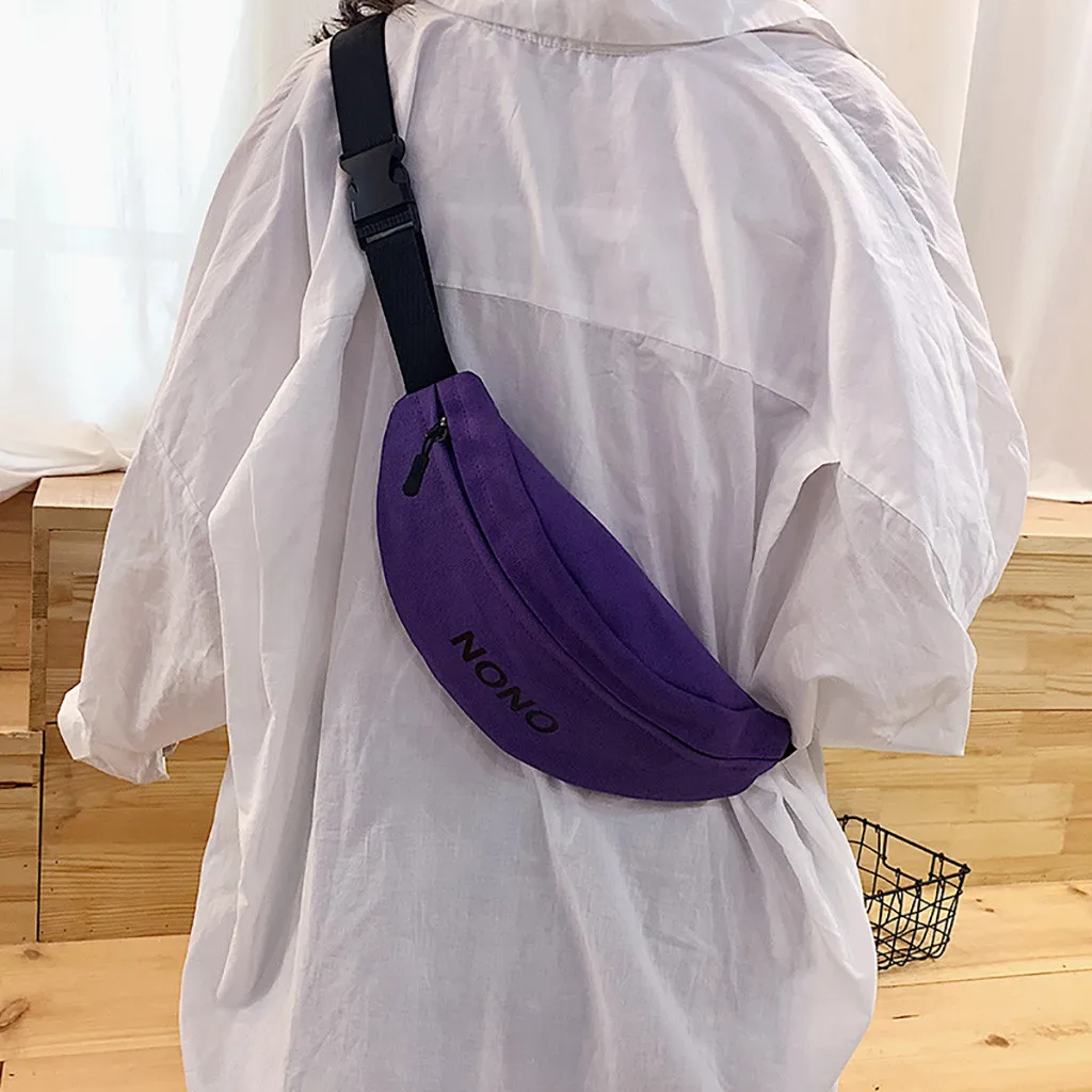 Сумка мессенджер женская черная с буквенным принтом и карманами|Поясные сумки| |