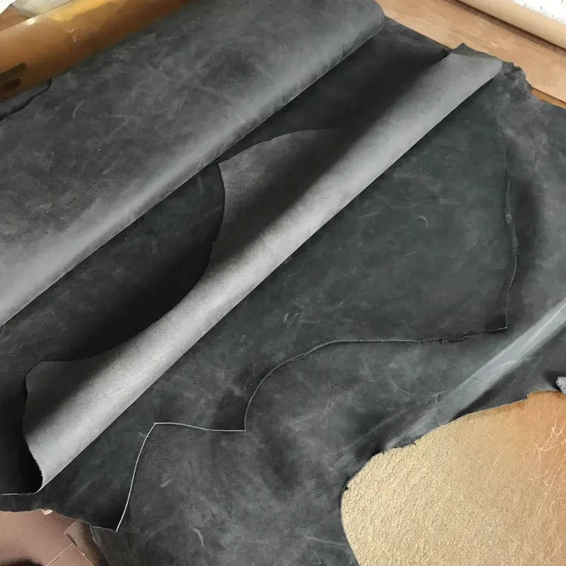 Дефект черный серый темно-зеленый Ретро ручной работы DIY кожаный верхний слой коровья кожа 1,6~ 1,8 мм crazy horse Натуральная кожа