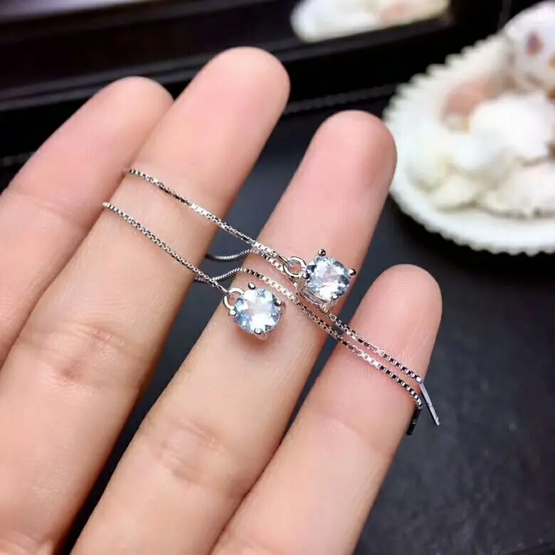 Женские длинные серьги-подвески MeiBaPJ простые серьги из серебра 925 пробы с