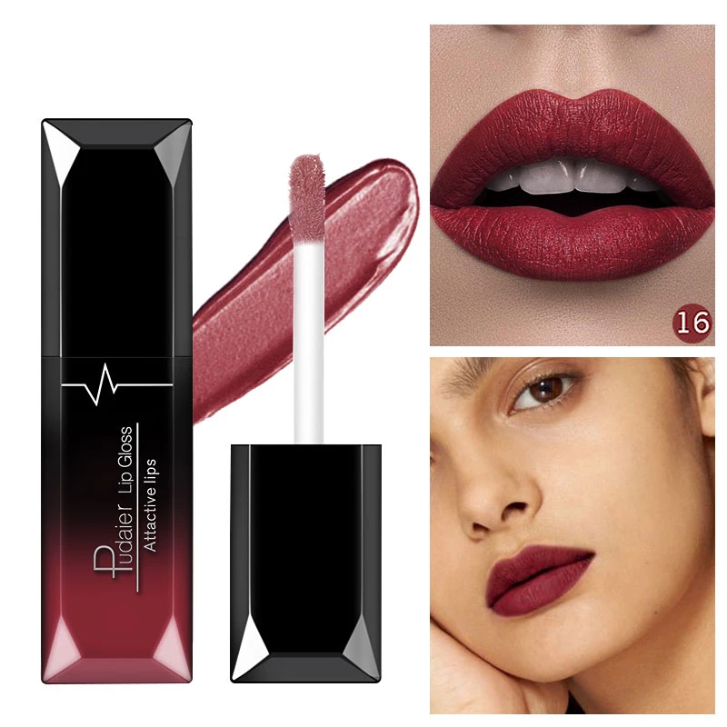 

Pudaier 21 Colors Natural Matte Lipsticks Long Lasting Perfect Tint Matt Lip Makeup For Women Professional Lip Stick Waterproof