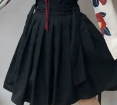only short dress Японский сладкий Kawaill девушка кимоно кардиган Prove кимоно пальто цветочный принт Badange юбка комплект из 2 предметов черное платье - Цвет: only short dress