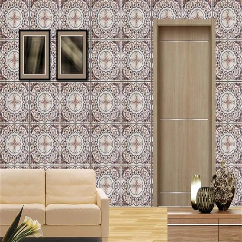 

Vintage Flowers Wall Papers for Wals 3D Wall Murals Photo Wallpapers for Living Room TV Sofa Background Home Decor Mosaic Murals