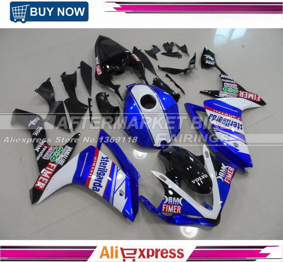 Обтекатель из АБС пластика с полным покрытием бака для Yamaha YZF R1 2007 2008 07 08