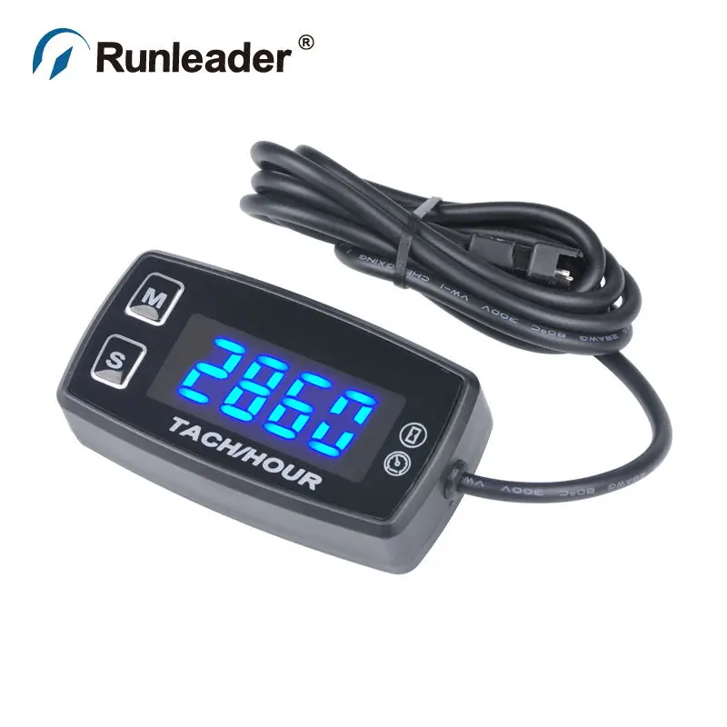 Runleader светодиодный счетчик часов Tach HM035L термометр Вольтметр измеритель
