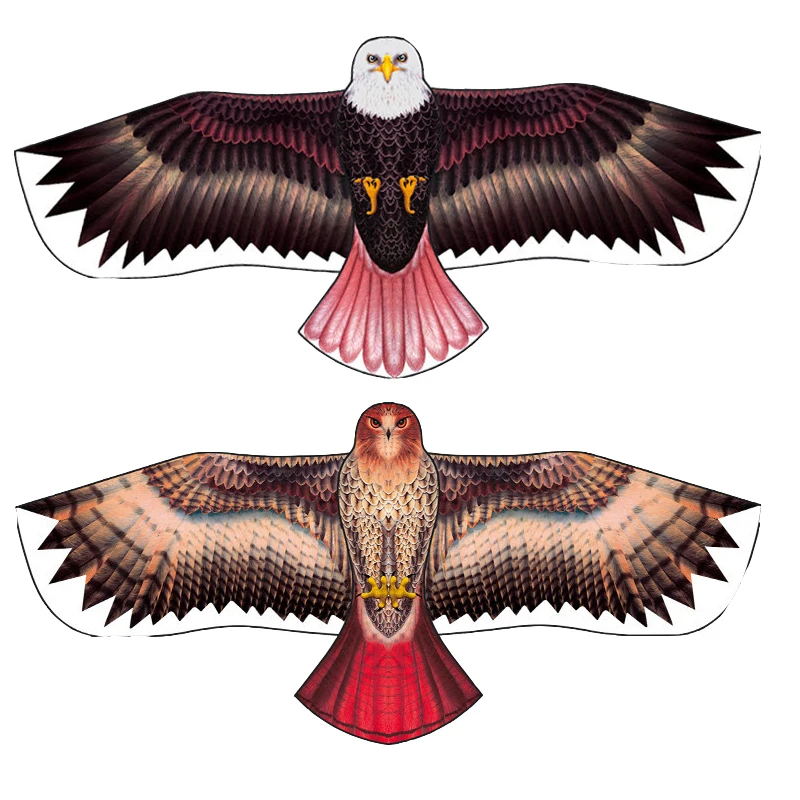 

New arrive high quality 1.8M huge eagle kite with handle line bird kite animal kite for kids easy to fly