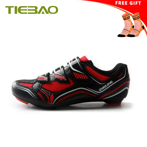 socks with 1522 R Tiebao/Обувь для велоспорта; sapatilha ciclismo; коллекция года; Мужская дышащая обувь для езды на велосипеде; обувь для педалей; самоблокирующиеся кроссовки для езды на велосипеде - Цвет: socks with 1522 R