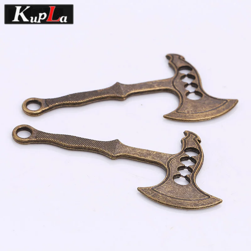 Винтажный бронзовый металлический топор нож меч подвески для ювелирных изделий