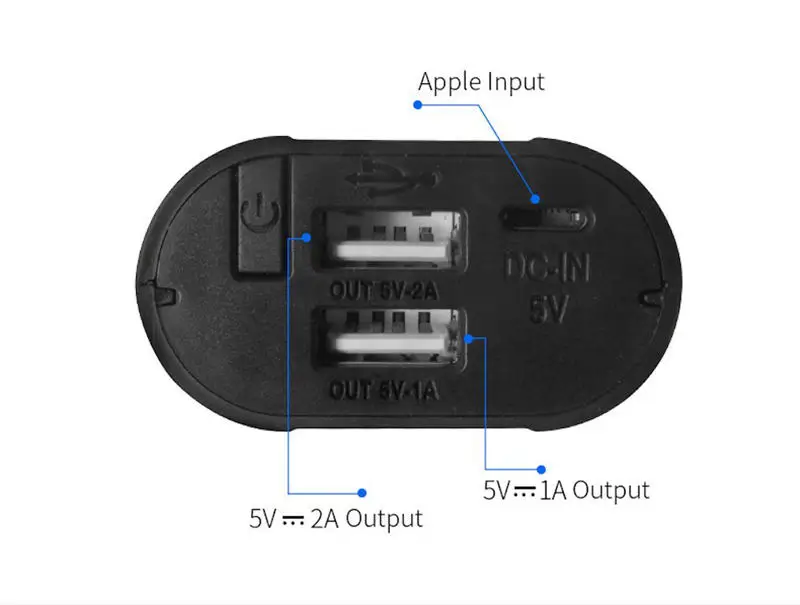 TOMO T2, два usb-порта, сделай сам, 18650, зарядное устройство, внешний аккумулятор, чехол для мобильного телефона, для MP3, для MP4