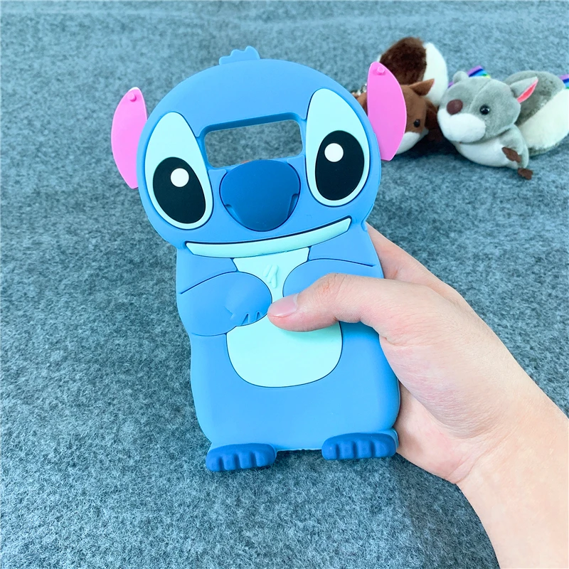 Stitch Чехол с рисунком Минни Ститч Единорог Кошка мягкий силиконовый чехол для samsung Galaxy S10 Lite S9 S8 Plus S10e S7 Edge S6 Note 8 9 чехол s - Цвет: Stitch