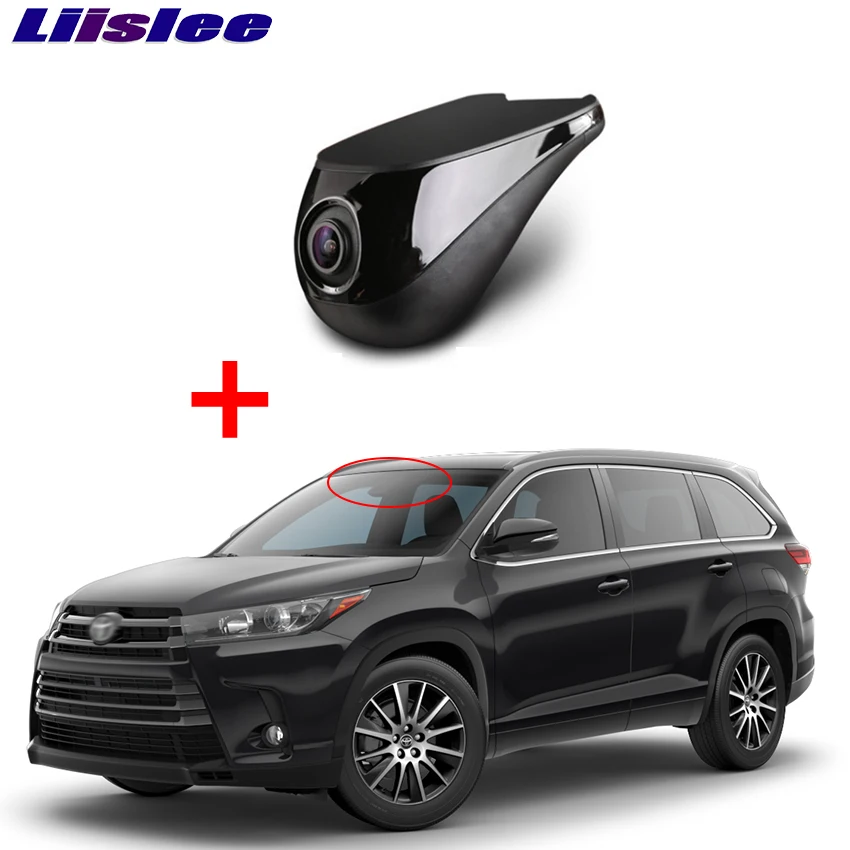 Автомобильный видеорегистратор Liislee Wifi камера для Toyota Highlander Kluger XU50 2013 ~