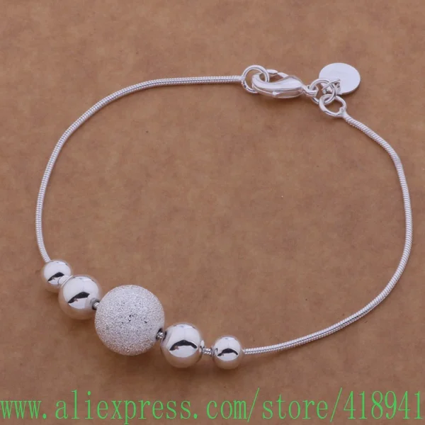 Бесплатная доставка браслет с серебряным покрытием посеребренное покрытие