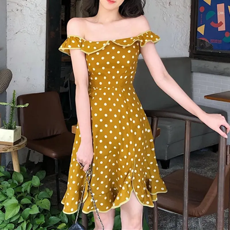 Летние милые корейские элегантные вечерние женские мини-платья красные офисные