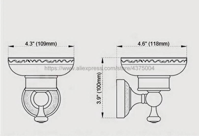 Рисунок 3 - Мыльница, античная латунь
