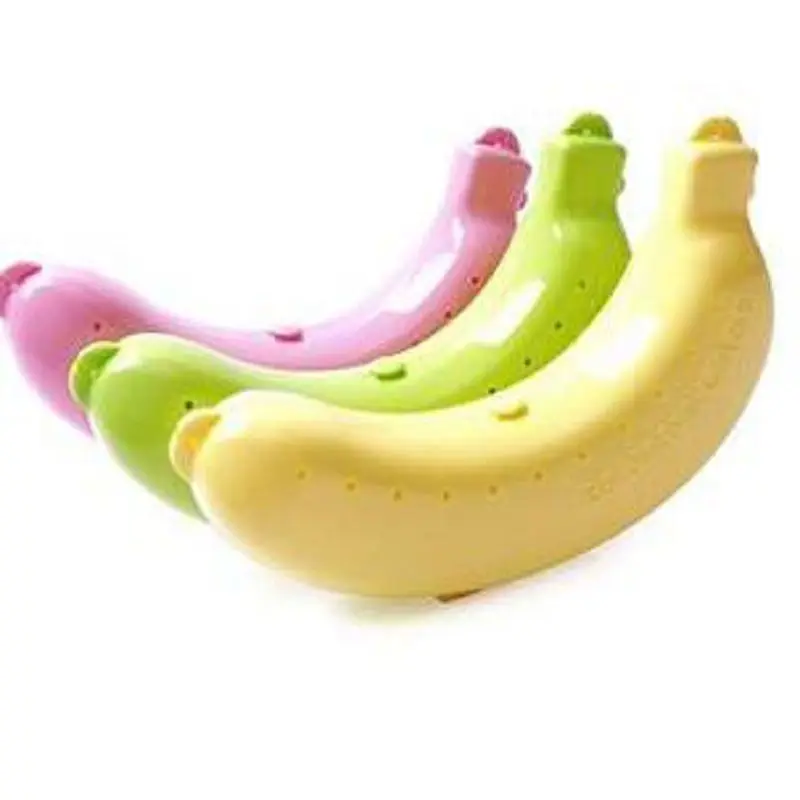 Банановая портативная пластиковая коробка защитный контейнер для еды