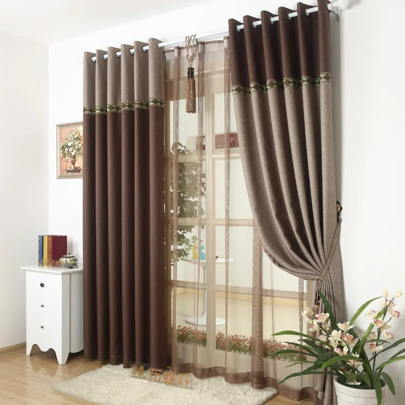 95% плотные толщиной окно Шторы ткань для Спальня белье кружева шторы Панель