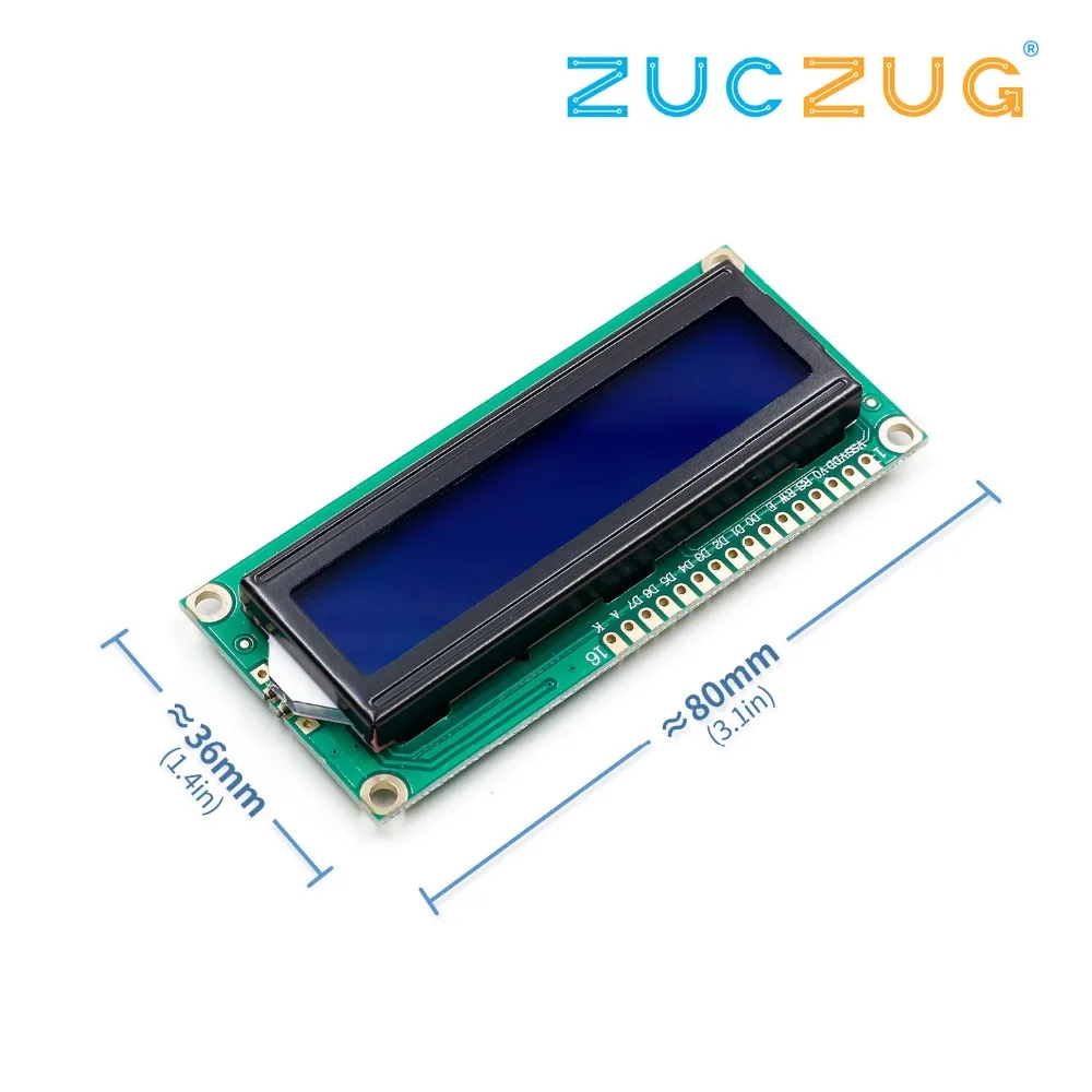 1 шт. модуль LCD1602 1602 зеленый экран 16x2 символа ЖК дисплей модуль. 5 В и белый код для
