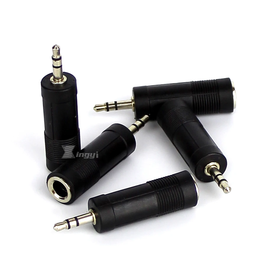 Переходник со штекера 3 5 мм на гнездо 6 2 шт.|3.5mm male|3.5mm male to 6.5mmjack stereo |