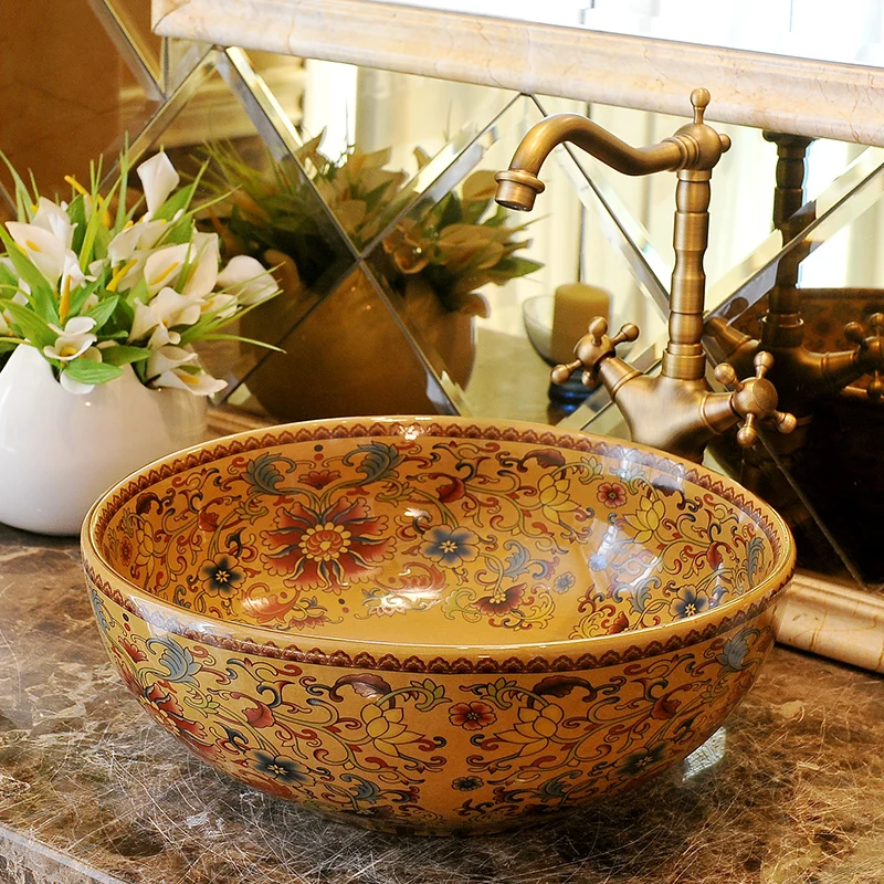 Керамический умывальник Цзиндэчжэнь керамический столешница раковины чаши для