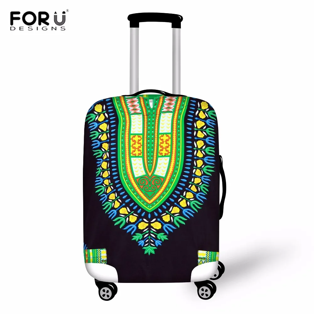 

FORUDESIGNS Suitcase Protective Covers African Traditional Printed Luggage Cover Tribal Ethnic Travel Accessories Case Cover New