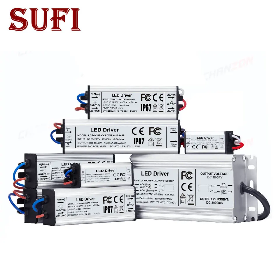 Светодиодный драйвер 100W 110W 120W 130W 140W 150W 3000A Питание потолочные светильник светодиодный драйвер светильник трансформатор IP67 Водонепроницаемый адаптер