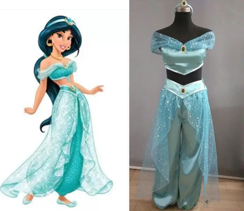 

Jasmine Prestige Aladdin Princess Costume Adult Womens Halloween Cosplay