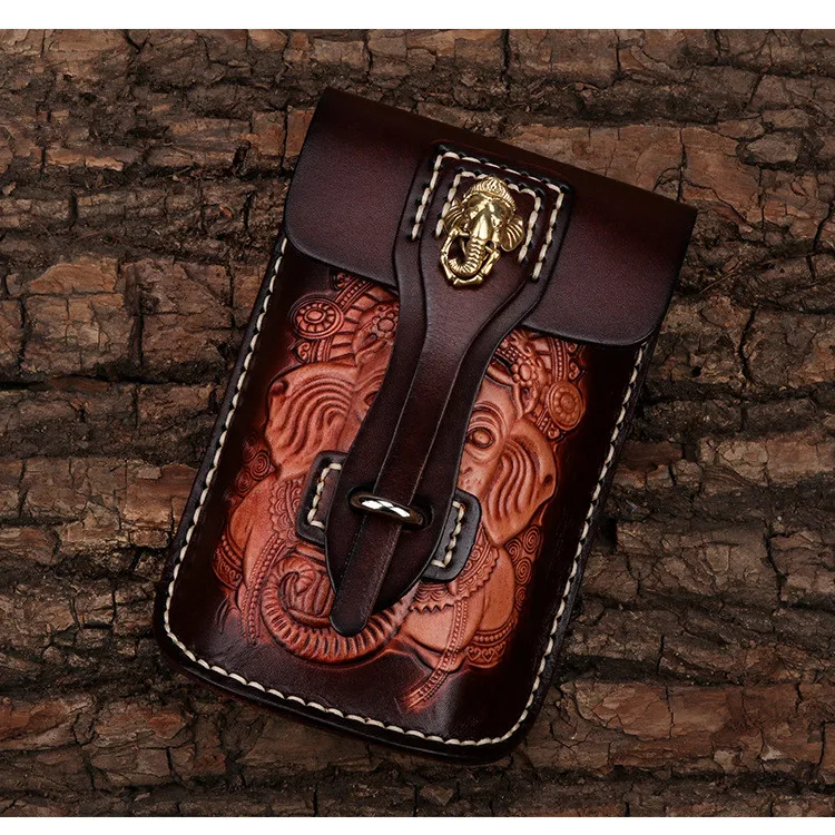 Сумка-мессенджер Handmad из воловьей кожи для мужчин и женщин клатч на ремне с