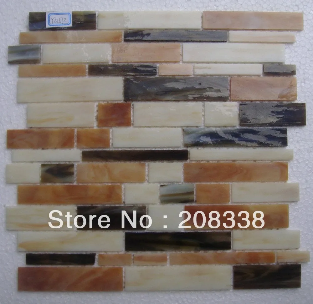 Стеклянная мозаичная плитка для кухни и ванной комнаты стены напольная плитка|tile