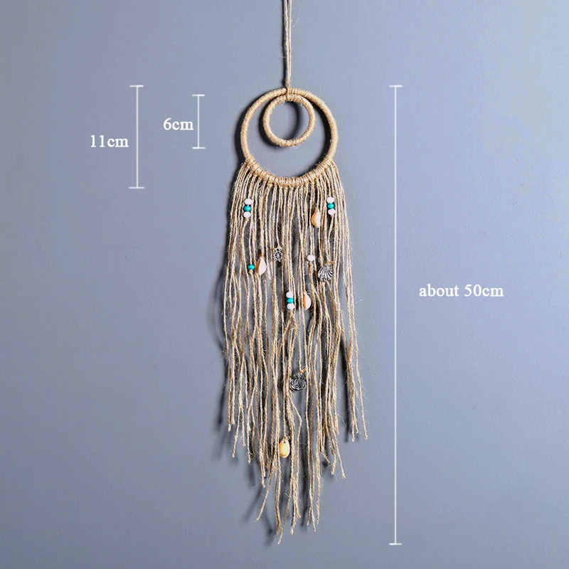 New Fashion Gift India Shell Polycyclic Dreamcatcher Wind Chimes Home Wall Hanging Pendant Dream Catcher Regalo Amor7068 | Дом и сад