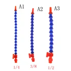 14 дюйма, 38 дюйма, 12 дюйма, Легкая машина, бамбуковые масляные трубы для охлаждающей жидкости, 300 мм, синие круглые сопла, водяное охлаждение, гибкие пластиковые шланги для охлаждающей жидкости