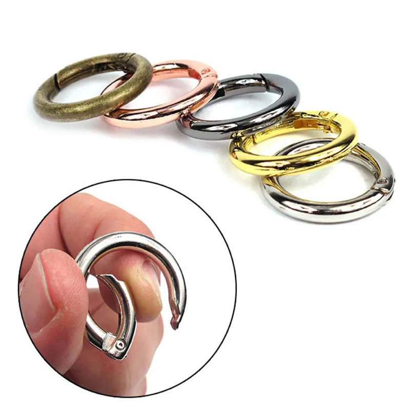 Пружинный брелок D открывающийся 28 мм кожаный ремень для сумки собачий с пряжкой