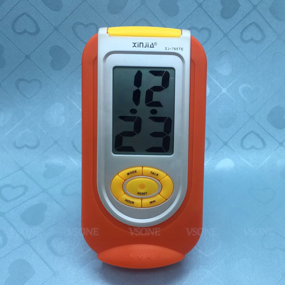 Говорящий на английском языке ЖК цифровой будильник для слепой или низкой