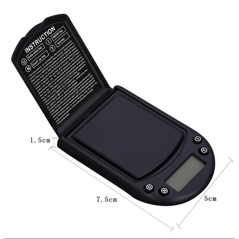 FGHGF Mini 200 г X 0,01 г точные цифровые весы ювелирные изделия золото серебро Монета грамм карманный размер дисплей Карманные электронные весы