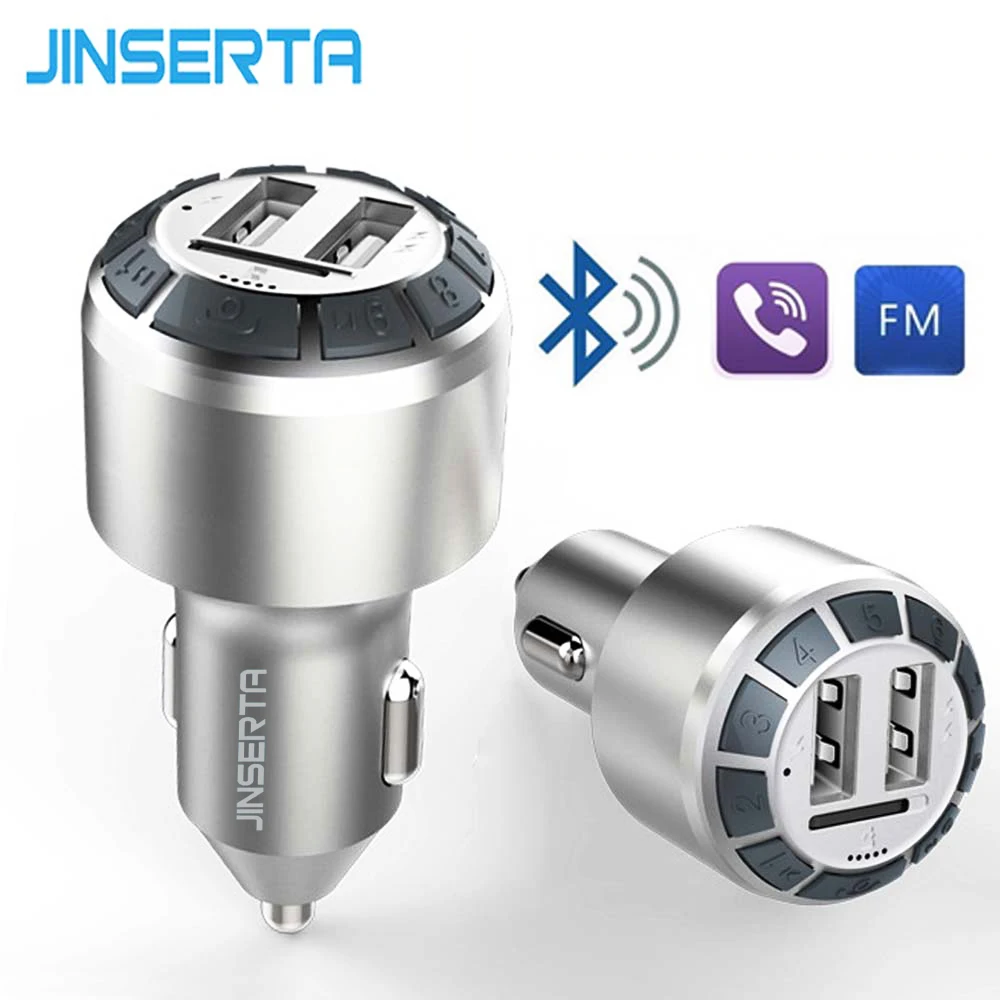 Jinserta автомобиля mp3 аудио плеер Bluetooth fm-передатчик громкой связи ЖК-дисплей