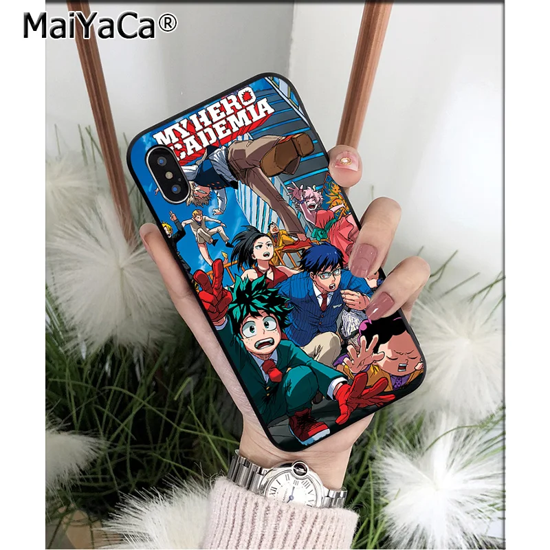 Чехол для телефона MaiYaCa Anime My Hero academic deku высокого качества iPhone 8 7 6 6S Plus 5 5S SE XR X XS MAX |
