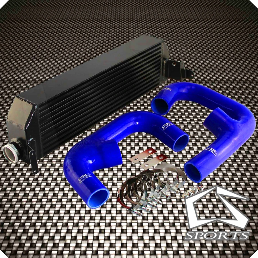 FMIC двойной интеркулер обновление + шланг комплект подходит для V * olkswagen G olf R TI MK7 Audi