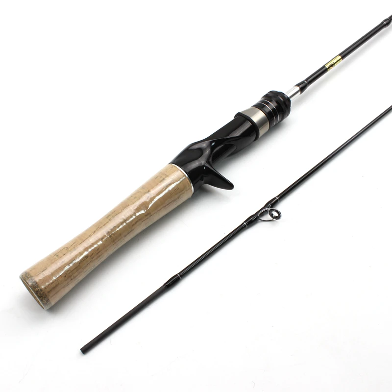 Ultra light ul spinning rod carbon Casting Fishing rod fishing wooden handle Lure Weight 1-7g line 1-5lb