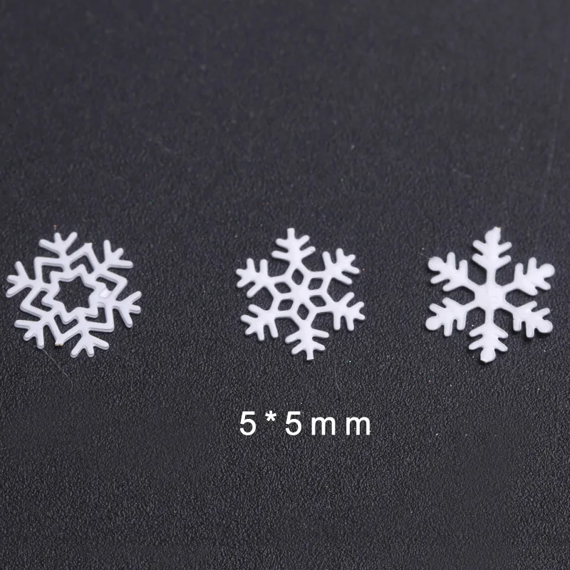 1 Box White Snowflake Nail Alloy Studs Sequins Metal Flakies Manicure Art 3D Decorations Accessories |