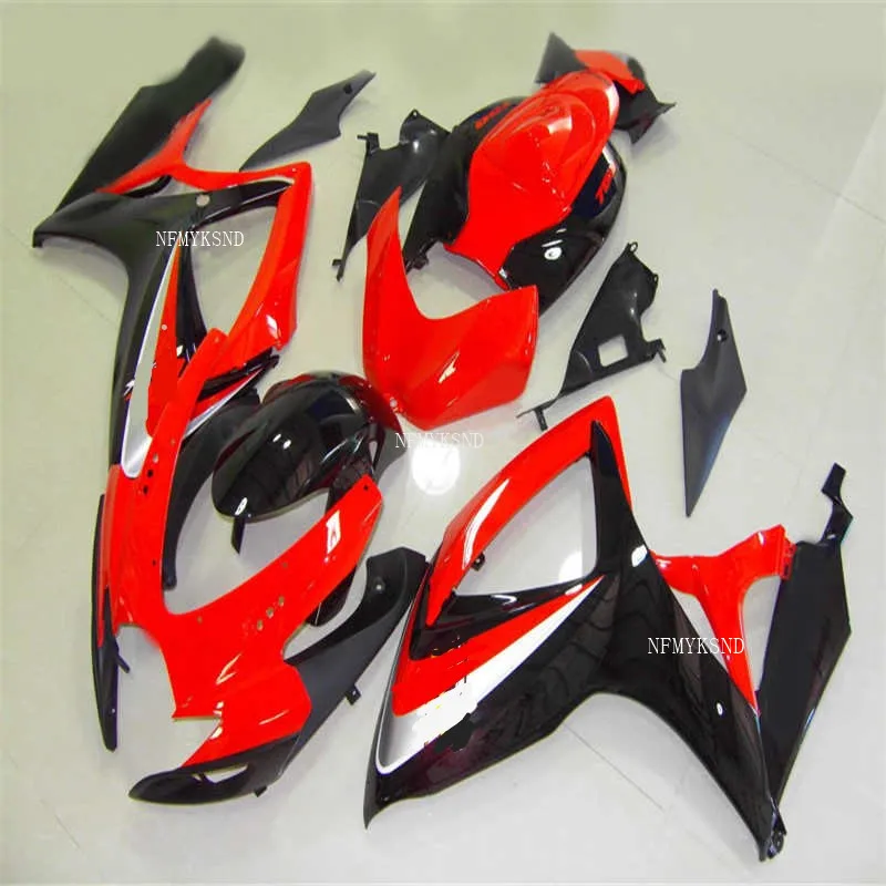 Комплект обтекателей Nn для SUZUKI mold GSXR 600 750 K6 K7 2006 2007 набор красного и черного цвета