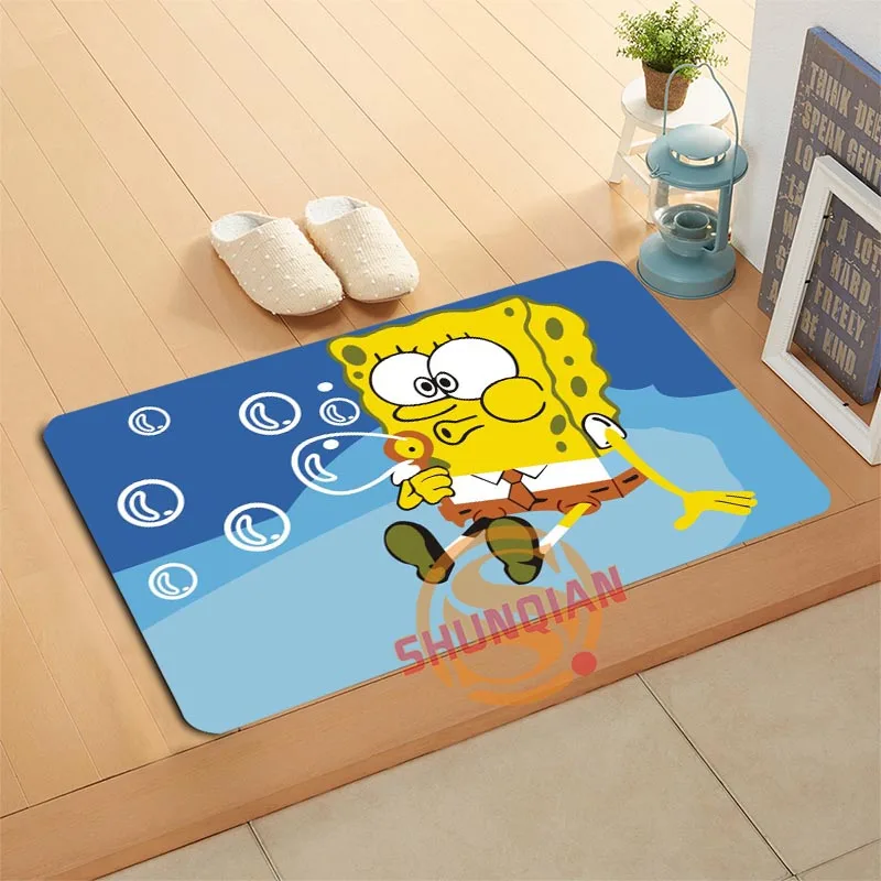 Пользовательские Губка Боб Коврик для ванной коврики для ног Pad Home Decor Ванная комната коврики дверной коврик A320#24