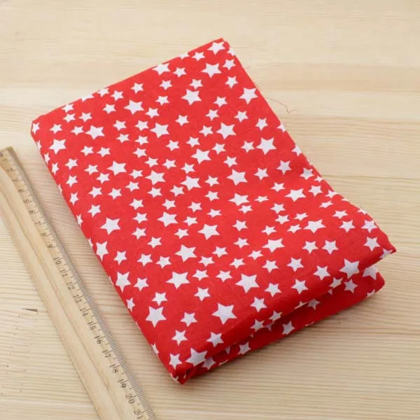 Новый 40*50 см 5 шт. радостное красный ситец Ткань telas Комплект DIY Лоскутная