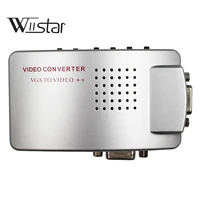 vga to tv av rca signal composite adapter converter video switch box pc to tv av monitor composite for computer laptop pc