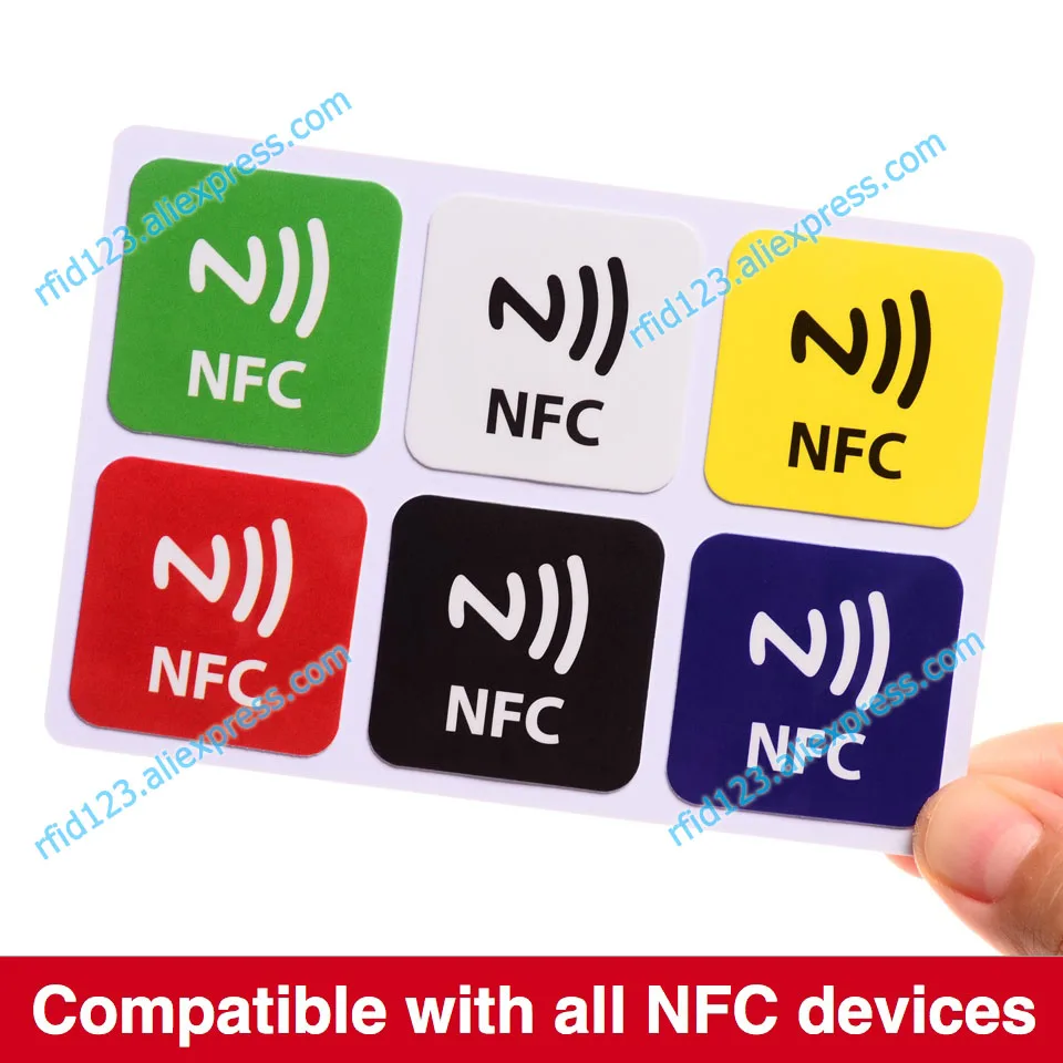 Ntag213 ярлык NFC наклейка с 144 байт RFID клейкая этикетка label 6ps/лот|IC/ID карты| |