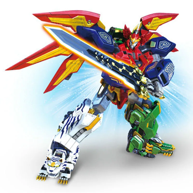 5 в 1 сборные Трансформеры Робот фигурки детей игрушки подарки Megazord